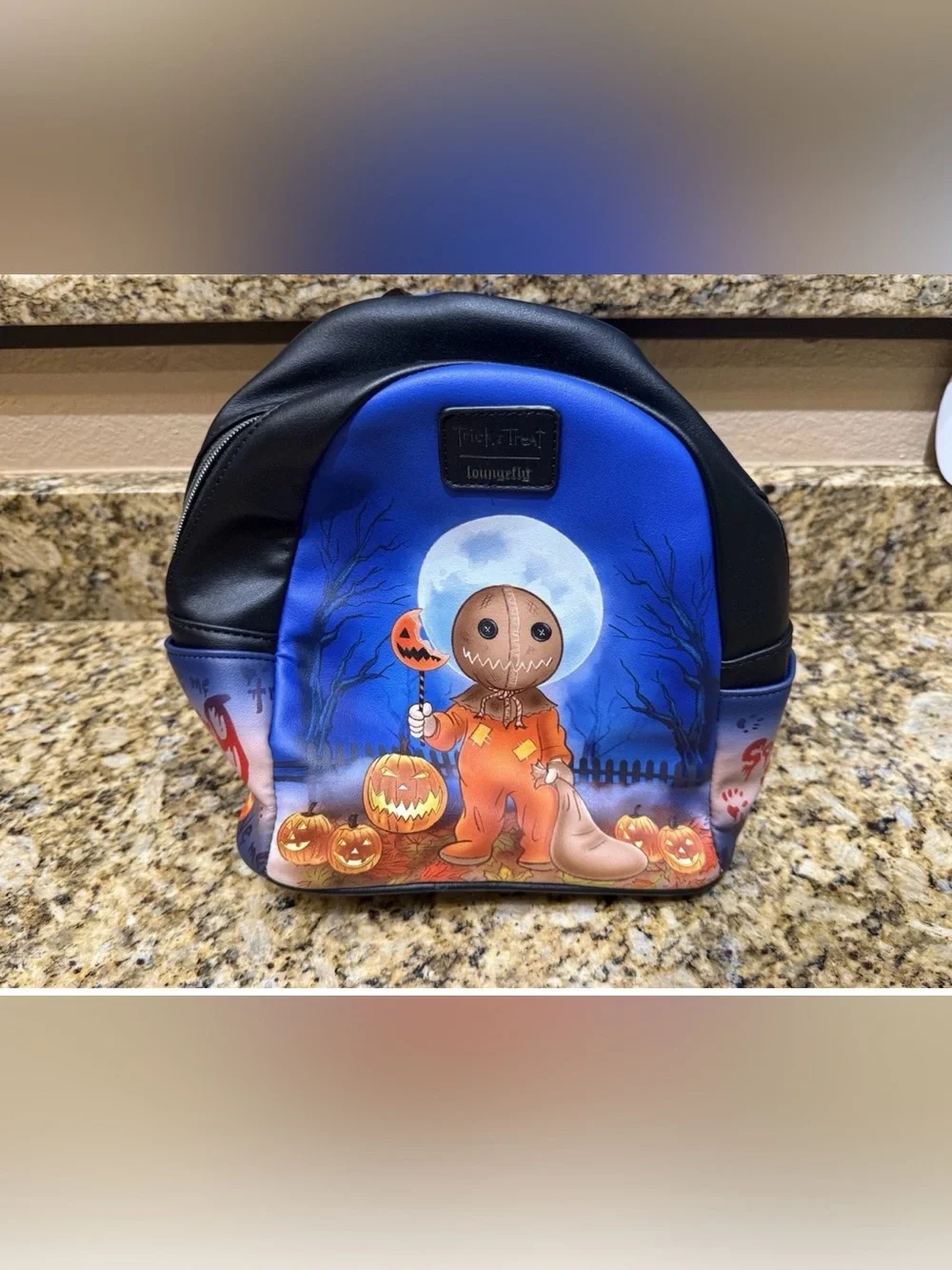 Loungefly Trick 'R Treat Glow In The Dark Sam Halloween Mini Backpack New No Tag